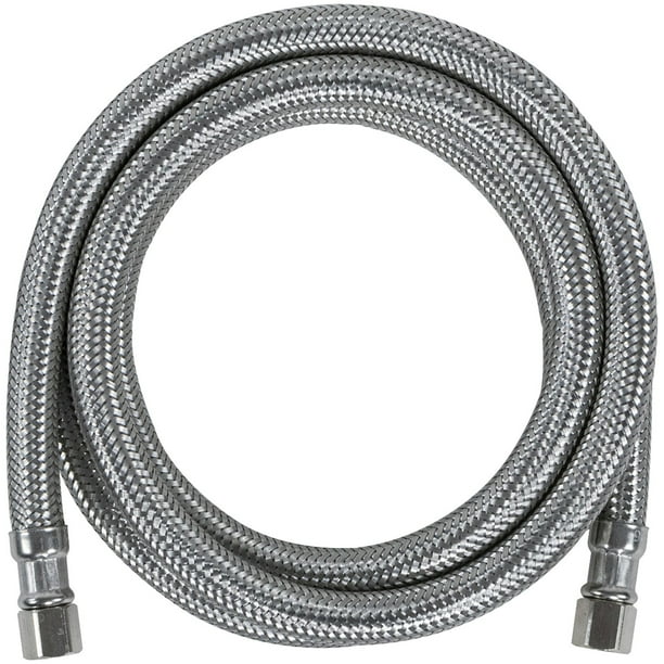 Certified Appliance Accessories LM84SS Braided Stainless Steel Ice Maker Connector, 7ft