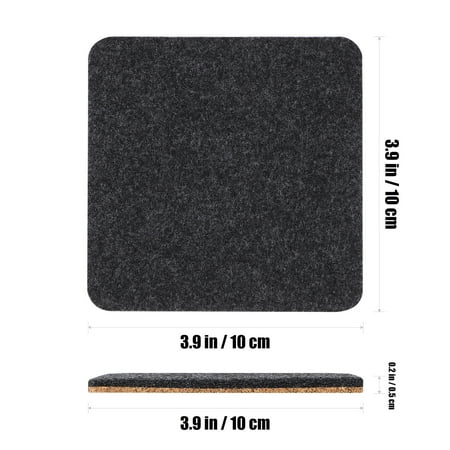 8 Pcs Coasters Double-sided Cork and Felt Coasters Square Cup Mats for Home Office Coffee Shop
8 Pcs Coasters Double-sided Cork and Felt Coasters Square Cup Mats for Home Office Coffee Shop