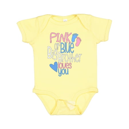 Inktastic Pink or Blue Big Brother Loves You Footprints and Heart Gift Baby Boy Bodysuit
Inktastic Pink or Blue Big Brother Loves You Footprints and Heart Gift Baby Boy Bodysuit