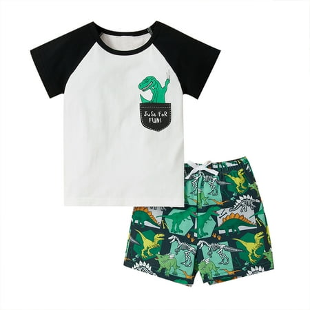 YOYOXIU Toddler Baby Boy Clothes Dinosaur Print Summer Outfits Shirt Short Sets 18M-6Y
YOYOXIU Toddler Baby Boy Clothes Dinosaur Print Summer Outfits Shirt Short Sets 18M-6Y