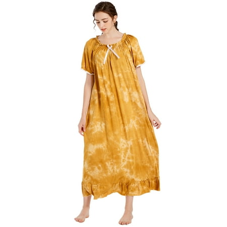 Spdoo Women s Nightgown Short Sleeve Nightdress Comfy Pleated Sleep Shirt Tie Dye Nightshirt
Spdoo Women s Nightgown Short Sleeve Nightdress Comfy Pleated Sleep Shirt Tie Dye Nightshirt