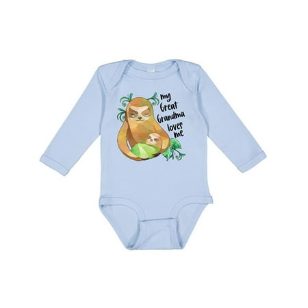 Inktastic My Great Grandma Loves Me Cute Sloth and Baby Gift Baby Boy or Baby Girl Long Sleeve Bodysuit
Inktastic My Great Grandma Loves Me Cute Sloth and Baby Gift Baby Boy or Baby Girl Long Sleeve Bodysuit