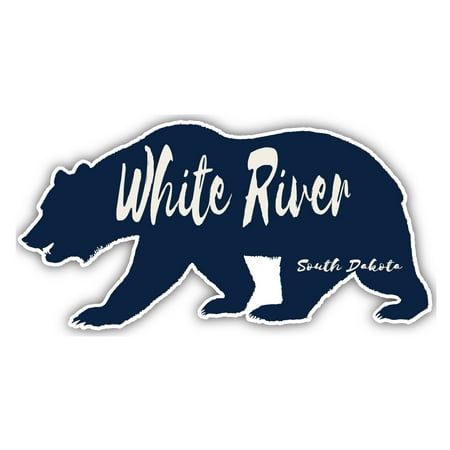 White River South Dakota Souvenir 3x1.5-Inch Fridge Magnet Bear Design