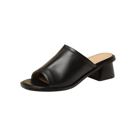 Women Sandals Clearance 2023! Pejock Women s Heeled Sandals Backless Mules Slip On Block Heels Fashion Low Heel Sandals Casual Beach Open-toe Shoes Chunky Heel Slippers Non-Slip
Women Sandals Clearance 2023! Pejock Women s Heeled Sandals Backless Mules Slip On Block Heels Fashion Low Heel Sandals Casual Beach Open-toe Shoes Chunky Heel Slippers Non-Slip