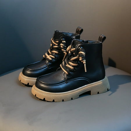Children s 2022 New Martin Boots Fashion Waterproof Leather Boots Boys Girls