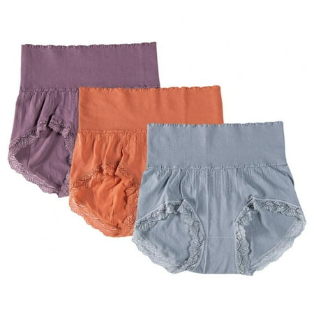 3pcs Women Briefs High Waist Briefs Full Coverage Panties Lace Trim Panties Tummy Control Panties Stretchy Underpants Postpartum Nursing Panties
3pcs Women Briefs High Waist Briefs Full Coverage Panties Lace Trim Panties Tummy Control Panties Stretchy Underpants Postpartum Nursing Panties