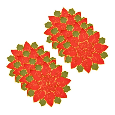 Christmas Placemat Set of 8 with Red Flower Printed Non-Slip Place Mats Washable Place Mats for Christmas Decoration
Christmas Placemat Set of 8 with Red Flower Printed Non-Slip Place Mats Washable Place Mats for Christmas Decoration
