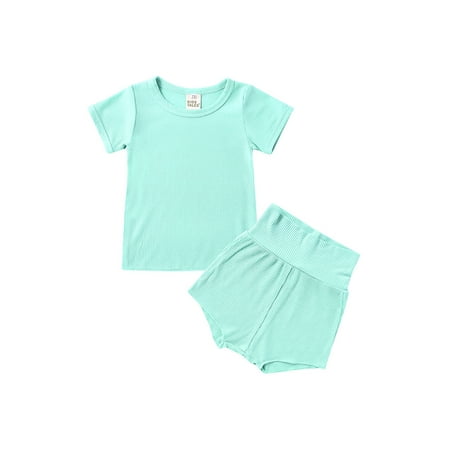 Canrulo Toddler Baby Girls Boys Shorts Set Solid T-Shirt High Waist Pants Ribbed Outfit
Canrulo Toddler Baby Girls Boys Shorts Set Solid T-Shirt High Waist Pants Ribbed Outfit