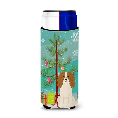 Carolines Treasures BB4183MUK Merry Christmas Tree Cavalier Spaniel Michelob Ultra Hugger for slim cans Slim Can
Carolines Treasures BB4183MUK Merry Christmas Tree Cavalier Spaniel Michelob Ultra Hugger for slim cans Slim Can