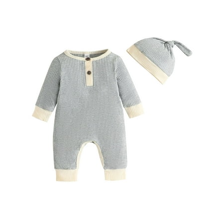 Bagilaanoe Newborn Baby Girl Boys Fall Jumpsuit Patchwork Long Sleeve Bodysuit + Hat 3M 6M 9M 12M 18M Infant Casual One Piece Romper
Bagilaanoe Newborn Baby Girl Boys Fall Jumpsuit Patchwork Long Sleeve Bodysuit + Hat 3M 6M 9M 12M 18M Infant Casual One Piece Romper