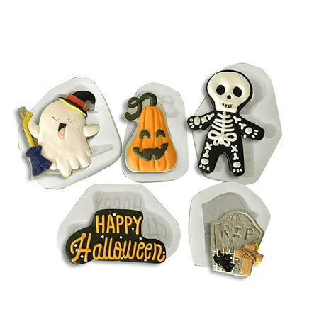 D-GROEE 3D Halloween Themed Silicone Fondant Molds Halloween Party Chocolate Candy Clay Moulds for DIY Chocolate Cake Pudding Ice Cream Epoxy Resin Mould
D-GROEE 3D Halloween Themed Silicone Fondant Molds Halloween Party Chocolate Candy Clay Moulds for DIY Chocolate Cake Pudding Ice Cream Epoxy Resin Mould