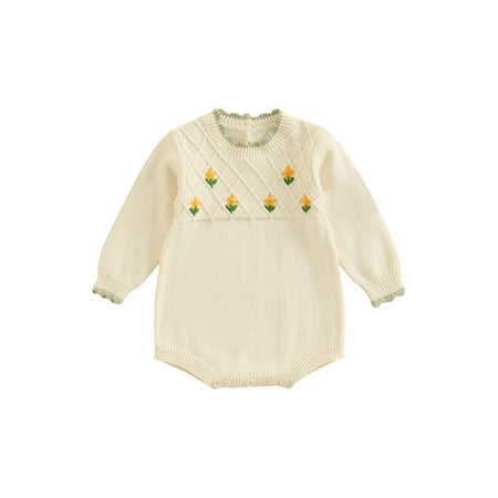 Wassery Baby Girl Winter Fall Knitted Outfits Floral Print Long Sleeve Single-Breasted Cardigan Romper Sweater Tops
Wassery Baby Girl Winter Fall Knitted Outfits Floral Print Long Sleeve Single-Breasted Cardigan Romper Sweater Tops