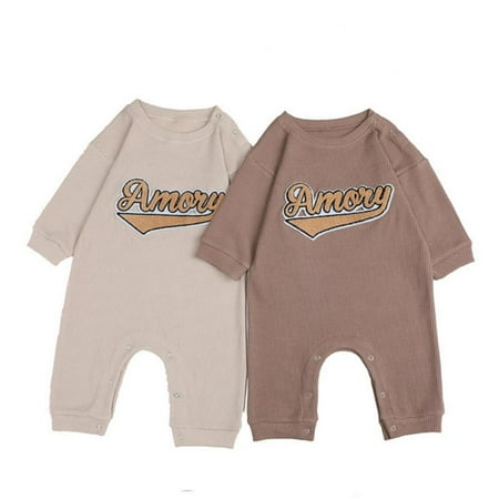 Baozhu Autumn Baby Boy Letters Print Romper Cotton Kids Long Sleeves Pullover Jumpsuit Waffle Baby Boys Clothes 0-18 Months
Baozhu Autumn Baby Boy Letters Print Romper Cotton Kids Long Sleeves Pullover Jumpsuit Waffle Baby Boys Clothes 0-18 Months