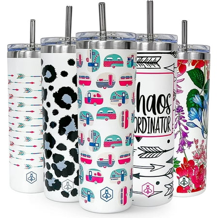 Insulated Tumbler with Lid and Straw | Reusable Travel Tumblers for Cold Brew Water Smoothie & Tea | 20oz Iced Coffee Cup With Lids & Stainless Steel Straws
Insulated Tumbler with Lid and Straw | Reusable Travel Tumblers for Cold Brew Water Smoothie & Tea | 20oz Iced Coffee Cup With Lids & Stainless Steel Straws