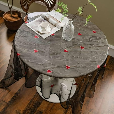 Nvzi-a Love Heart Embroidery Lace Tablecloth Embroidered Lace Table Cover Overlay for Party Wedding Kitchen Dining Home Decorations (Black 59 x102 )
Nvzi-a Love Heart Embroidery Lace Tablecloth Embroidered Lace Table Cover Overlay for Party Wedding Kitchen Dining Home Decorations (Black 59 x102 )