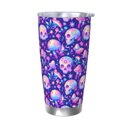 Tideii colorful mushroom Skull rainbow for 20OZ Car Cup Stainless Steel Cold and Hot Cup with Lid Suitable for Outdoor and Home Unisex-Without Straw
Tideii colorful mushroom Skull rainbow for 20OZ Car Cup Stainless Steel Cold and Hot Cup with Lid Suitable for Outdoor and Home Unisex-Without Straw