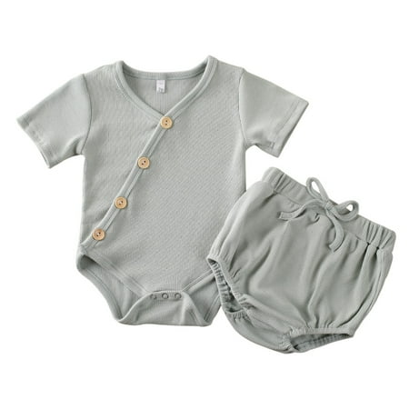 ZIYIXIN 2PCS Newborn Baby Girl Boy Striped Romper Tops Shorts Pants Outfits Set Summer Clothes Green 6-12 Months
ZIYIXIN 2PCS Newborn Baby Girl Boy Striped Romper Tops Shorts Pants Outfits Set Summer Clothes Green 6-12 Months