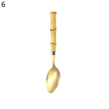 TIANYUHE Cake Spoon Ergonomic Design Comfortable to Grip Stainless Steel Bamboo Handle Stirring Fork Teaspoon Flatware Supplies
TIANYUHE Cake Spoon Ergonomic Design Comfortable to Grip Stainless Steel Bamboo Handle Stirring Fork Teaspoon Flatware Supplies