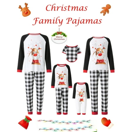 Licupiee Christmas Family Pajamas Matching Sets Pullover Tops Plaid Pants for Adults Kids Dogs Xmas Jammies Sleepwear
Licupiee Christmas Family Pajamas Matching Sets Pullover Tops Plaid Pants for Adults Kids Dogs Xmas Jammies Sleepwear