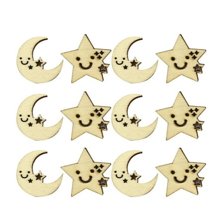 NUOLUX 50PCS Children Handmade Materials Wooden Artware Cartoon Star Moon Shape Creative style for Craft Decor (26mm Mixed Shape)
NUOLUX 50PCS Children Handmade Materials Wooden Artware Cartoon Star Moon Shape Creative style for Craft Decor (26mm Mixed Shape)
