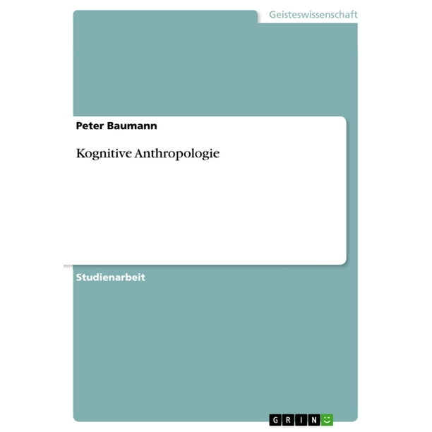 Kognitive Anthropologie - eBook