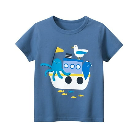 YTDSCS Baby Kids Boys T Shirts for Summer Cotton Short Sleeve Tees Toddler Cartoon Print Summer Tops for Boys Size 1-10T
YTDSCS Baby Kids Boys T Shirts for Summer Cotton Short Sleeve Tees Toddler Cartoon Print Summer Tops for Boys Size 1-10T
