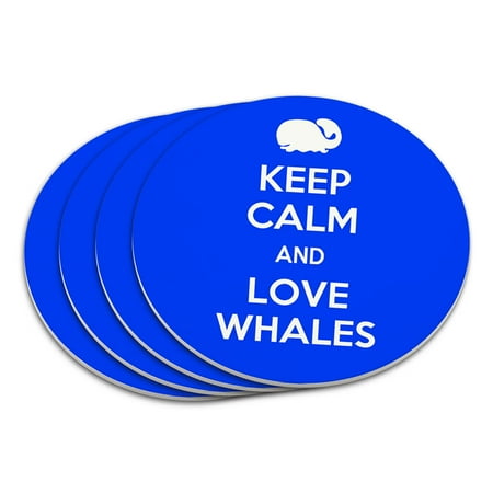 Keep Calm And Love Whales Coaster Set