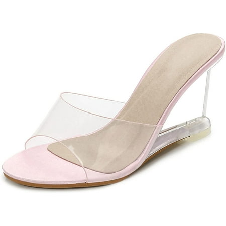Women s Crystal Wedge Sandals Clear Lucite Slip On Open Toe Fashion High Heeled Pumps Sandal
Women s Crystal Wedge Sandals Clear Lucite Slip On Open Toe Fashion High Heeled Pumps Sandal