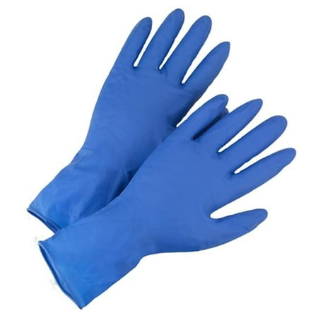 813-2550-XL High Risk Blue 14 Mil Powder-Free Latex - XL Box 50