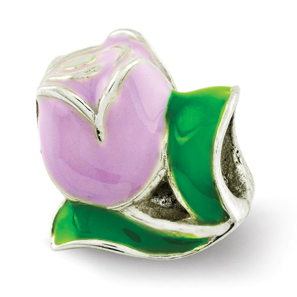 Mia Diamonds Solid 925 Sterling Silver Reflections Kids Enameled Tulip Bead