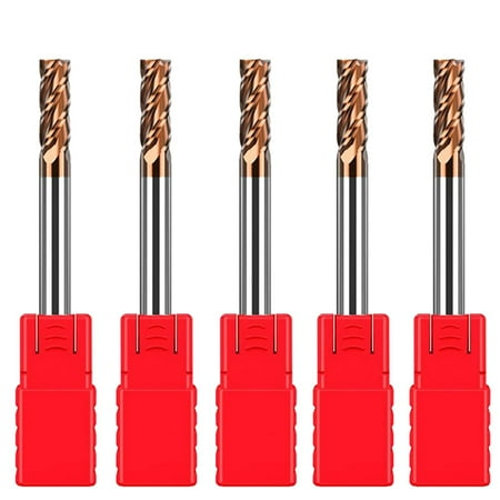 5Pcs Carbide Square End Mill - 1/8 Inch(3mm) -Grain Carbide End Mill for Alloy Steels/Hardened Steels - 4 Fultes
5Pcs Carbide Square End Mill - 1/8 Inch(3mm) -Grain Carbide End Mill for Alloy Steels/Hardened Steels - 4 Fultes