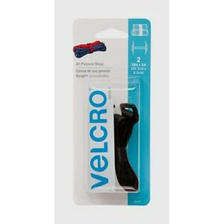 Velcro All Purpose Strap 90107 18 L x 1 W Black 2pk Adjustable Bundle Storage