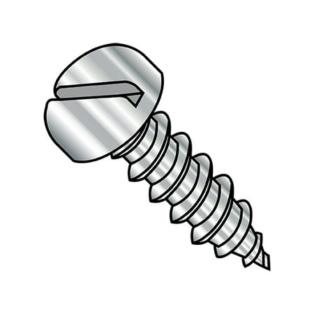 1/4-14X3/8 Slotted Pan Self Tapping Screw Type A B Fully Threaded 18 8 Stainless (Pack Qty 1 000) BC-1406ABSP188
1/4-14X3/8 Slotted Pan Self Tapping Screw Type A B Fully Threaded 18 8 Stainless (Pack Qty 1 000) BC-1406ABSP188