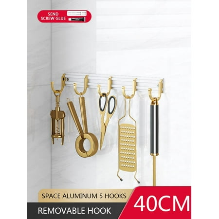 Wall Mounted Kitchen Organizer Full Set - Pot Lid Holder/Cutting Board Holder Knife Rack Roll Paper Holder Spice Rack with Hook
Wall Mounted Kitchen Organizer Full Set - Pot Lid Holder/Cutting Board Holder Knife Rack Roll Paper Holder Spice Rack with Hook