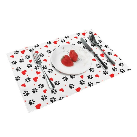 Home Dog Paw Placemats Set Of 4 Washable Wipeable Place Mats Place Mats For Festival Parties Family Dinner (12 X 18inch)
Home Dog Paw Placemats Set Of 4 Washable Wipeable Place Mats Place Mats For Festival Parties Family Dinner (12 X 18inch)