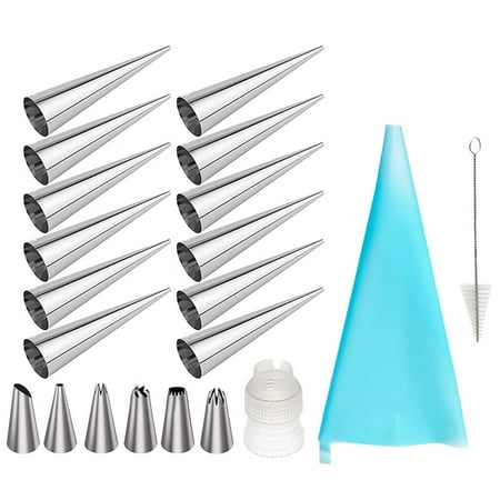 Geruite Baking Cones Stainless Steel Spiral Croissant Tubes Horn Bread Moulds Pastry Cake Mold Cookie Dessert Baking Kitchen Tool
Geruite Baking Cones Stainless Steel Spiral Croissant Tubes Horn Bread Moulds Pastry Cake Mold Cookie Dessert Baking Kitchen Tool