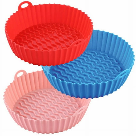 Silicone Air Fryer Liners Air Fryer Silicone Basket Parchment Paper Air Fryer Tray Air Fryer Accessories
