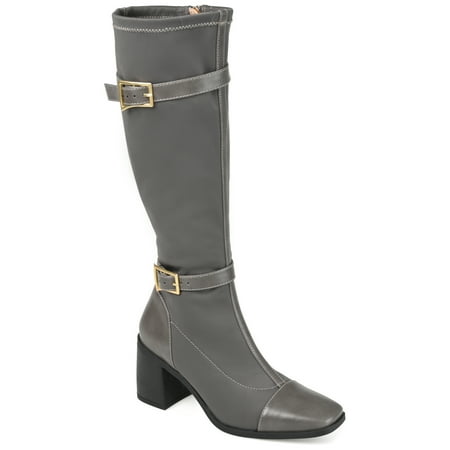 Journee Collection Womens Gaibree Tru Comfort Foam Stacked Heel Knee High Boots