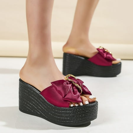 XIAQUJ Ladies Fashion Summer Solid Color Cloth Face Metal Buckle Open Toe Slope Heel Thick Sole Solid Color Sandal Slippers Sandals for Women 6.5(37)
XIAQUJ Ladies Fashion Summer Solid Color Cloth Face Metal Buckle Open Toe Slope Heel Thick Sole Solid Color Sandal Slippers Sandals for Women 6.5(37)