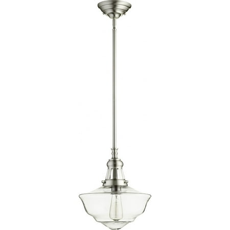 1 Light Schoolhouse Pendant in Transitional Style 12 inches Wide By 16 inches High-Satin Nickel Finish Bailey Street Home 183-Bel-2669898
1 Light Schoolhouse Pendant in Transitional Style 12 inches Wide By 16 inches High-Satin Nickel Finish Bailey Street Home 183-Bel-2669898