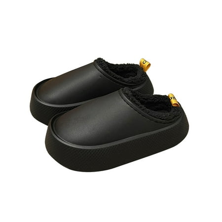 GENILU Womens Warm Shoes Fluffy Fuzzy Slipper Slip On Plush Slippers Mens Home Shoe Lightweight Platform Waterproof Comfort Black Slippers 7-7.5
GENILU Womens Warm Shoes Fluffy Fuzzy Slipper Slip On Plush Slippers Mens Home Shoe Lightweight Platform Waterproof Comfort Black Slippers 7-7.5