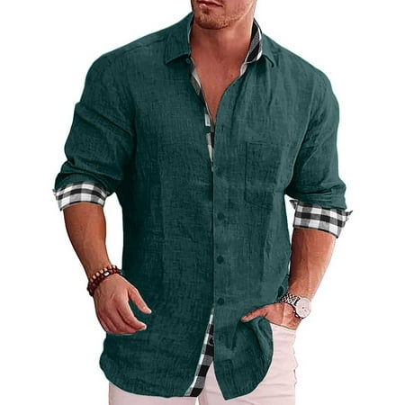 Long Sleeve Plaid Checked Shirt with Pocket Slim fit Comfortable Soft Cotton Casual Button down Shirts
Long Sleeve Plaid Checked Shirt with Pocket Slim fit Comfortable Soft Cotton Casual Button down Shirts