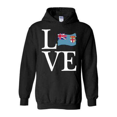Love Fiji Flag Unisex Hoodie Hooded Sweatshirt