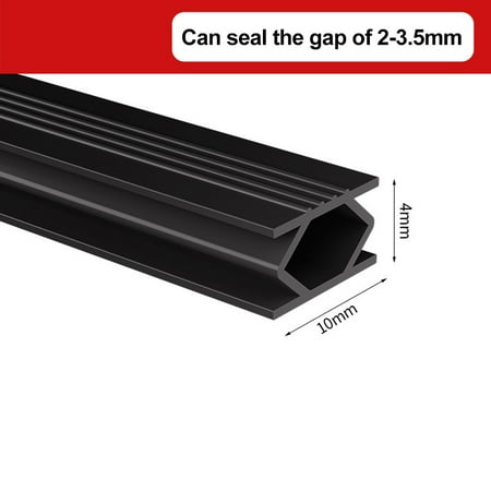 Waterproof Seal Strip Draught Excluder Stopper Door Bottom Wind Sweep Blocker black 4mm
Waterproof Seal Strip Draught Excluder Stopper Door Bottom Wind Sweep Blocker black 4mm