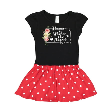 Inktastic South Dakota Home is Where The Heart is with Watercolor Floral Gift Toddler Girl Dress
Inktastic South Dakota Home is Where The Heart is with Watercolor Floral Gift Toddler Girl Dress