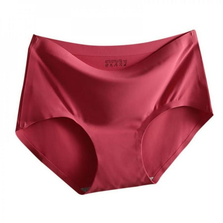 Oaktree Women s One Piece Seamless Cool Silk Panties Summer Breathable Thin Briefs Underwear
Oaktree Women s One Piece Seamless Cool Silk Panties Summer Breathable Thin Briefs Underwear