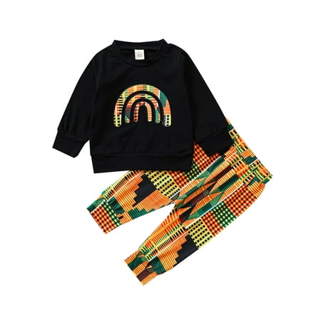 IZhansean Toddler Baby Girls Rainbow Long Sleeve Sweatshirt Tops Pants Tracksuit 2PCS Clothes Black 6-12 Months
IZhansean Toddler Baby Girls Rainbow Long Sleeve Sweatshirt Tops Pants Tracksuit 2PCS Clothes Black 6-12 Months