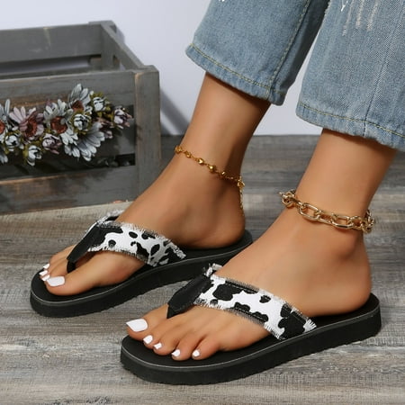 〖Yilirongyumm〗 Black 37 Slippers For Women Casual Women s Summer Canvas Cow Pattern Non Slip Home Bathroom Slip On Flat Beach Open Toe Breathable Sandals Flip Flops Shoes
〖Yilirongyumm〗 Black 37 Slippers For Women Casual Women s Summer Canvas Cow Pattern Non Slip Home Bathroom Slip On Flat Beach Open Toe Breathable Sandals Flip Flops Shoes