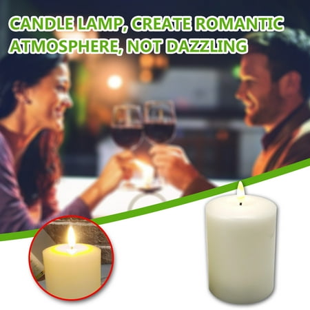 Fjofpr Clearance Kitchen Utensils & Gadgets Lvory White Simulated Flame LED Electronic Candle Lamp