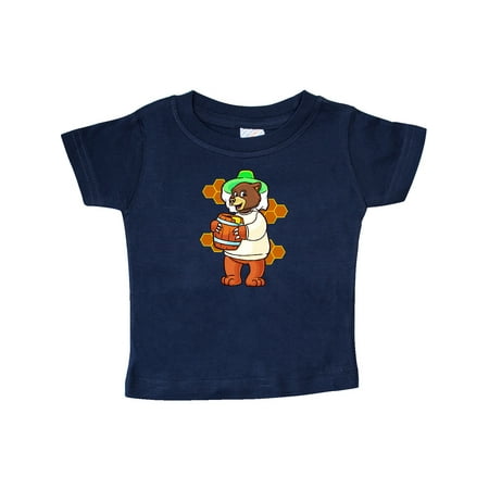 

Inktastic Beekeeping Cute Bear with Honey Gift Baby Boy or Baby Girl T-Shirt
